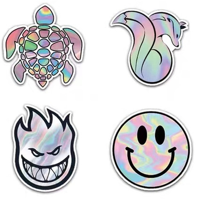 Printable rainbow silver holographic permanent vinyl 
