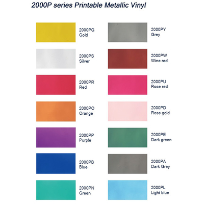 Monomeric Calendered Adhesive Color Craft Vinyl Sign Making Metallic Craft Film